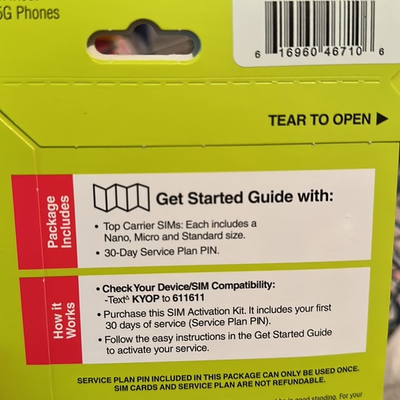 Phone Activation Kit - Picture 5 of 6